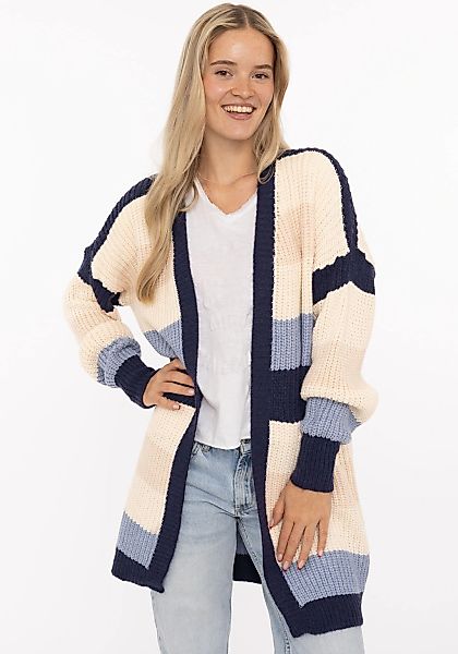 Zwillingsherz Strickjacke ""Streifen"" mit Blockstreifen günstig online kaufen