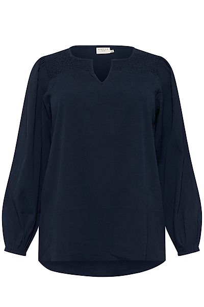 KAFFE Curve Langarmbluse Langarm-Bluse KClunda Große günstig online kaufen