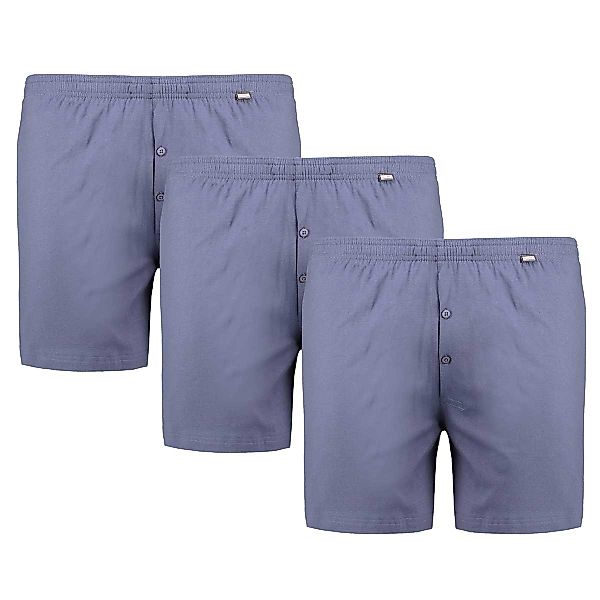 ADAMO 3er-Pack Boxershorts Farbe jeansblau Größe: 10 günstig online kaufen