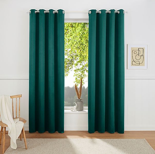 my home Gardine SOLA, Ösen (2 günstig online kaufen