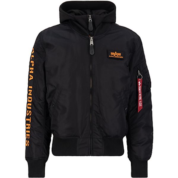 Alpha  Herren-Jacke MA-1 D-Tec Sleeve Embroidery - black/orange günstig online kaufen