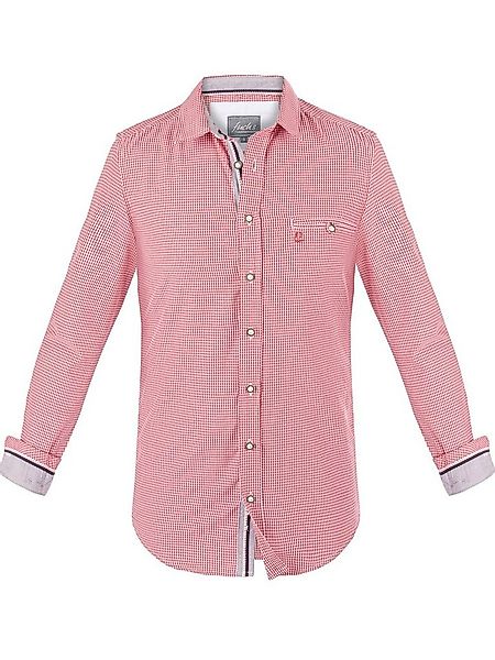 FUCHS Trachtenhemd Hemd Lukas rot kariert günstig online kaufen