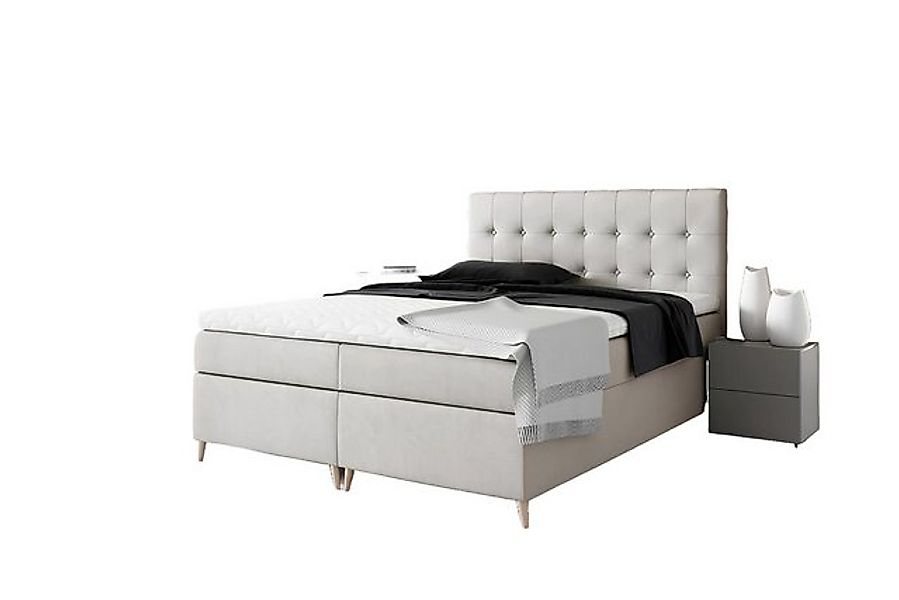 Xlmoebel Bett Boxspring-Doppelbett im modernen Hotel-Design für das Schlafz günstig online kaufen