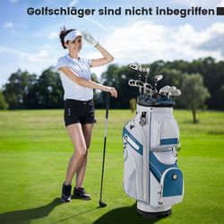 COSTWAY Golfballtasche, Golfreisetasche mit 14-facher Trennwand günstig online kaufen