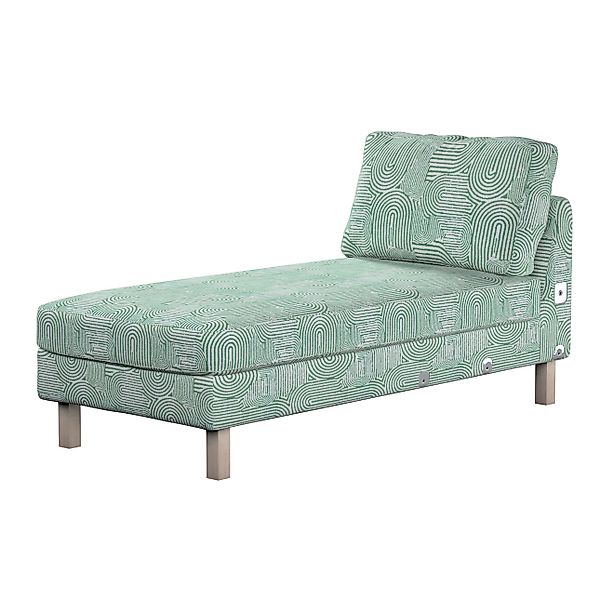 Bezug für Karlstad Recamiere Zustellsofa, kurz, mintgrün-ecru, Bezug für Ka günstig online kaufen