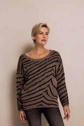 Zhrill Strickpullover ZHNINA ZEBRA mit Animal-Streifen-Print, günstig online kaufen