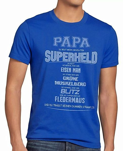 style3 Print-Shirt Herren T-Shirt Papa Superheld Super Held Hero Fun Funshi günstig online kaufen