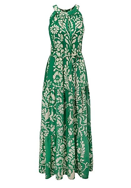 Aniston CASUAL Sommerkleid (mit abnehmbaren Bindeband) mit extravagantem Bl günstig online kaufen