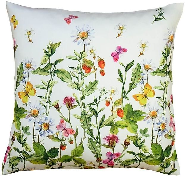 matches21 HOME & HOBBY Kissenbezüge Kissen-Bezug Blumenwiese bunt 40x40 cm, günstig online kaufen