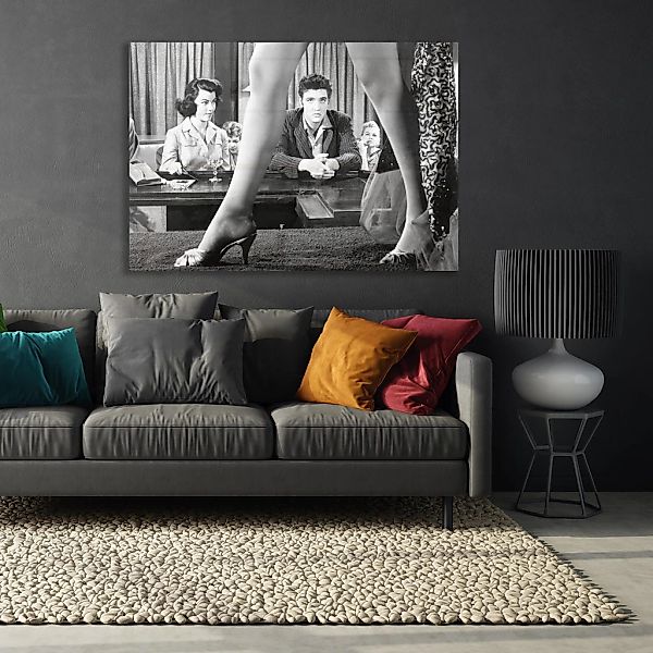 queence Acrylglasbild "Elvis Presley" Film  Foto  Mann  Schwarz-Weiß  Stars günstig online kaufen