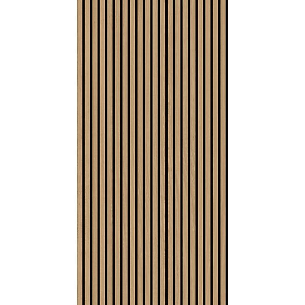 Jangal Wandpaneel Solid Teak MDF Furnier 240 x 60 x 2,2 cm günstig online kaufen