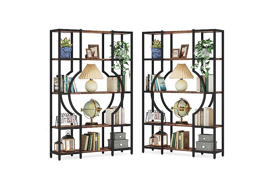 Tribesigns Bücherregal 176cm Hoch Standregal, Freistehende 12 offene Regale günstig online kaufen