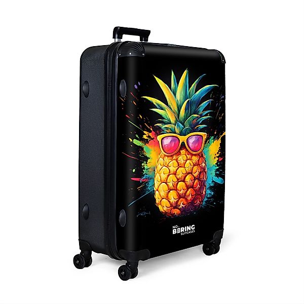 NoBoringSuitcases.com© Hartschalen-Trolley Sommerananas mit Sonnenbrille 77 günstig online kaufen