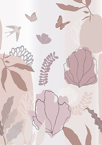 Rasch Fototapete Florine in Rosa, Roomblush günstig online kaufen