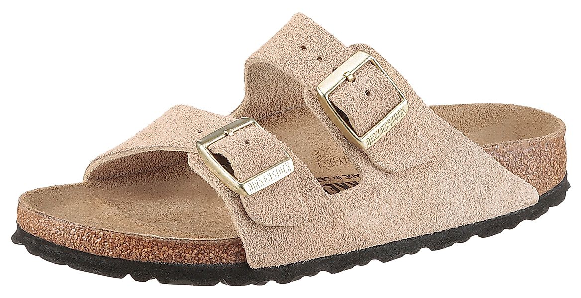 Birkenstock Arizona Suede SFB Pantolette Sommerschuh, günstig online kaufen