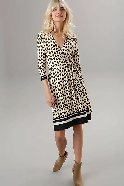 Aniston SELECTED Jerseykleid, mit V-Ausschnitt in Wickeloptik günstig online kaufen