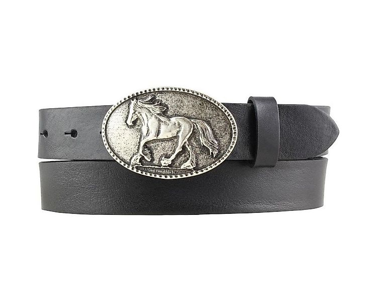 BELTINGER Ledergürtel Gürtel für Reiter mit Pferde-Gürtelschnalle aus Vollr günstig online kaufen
