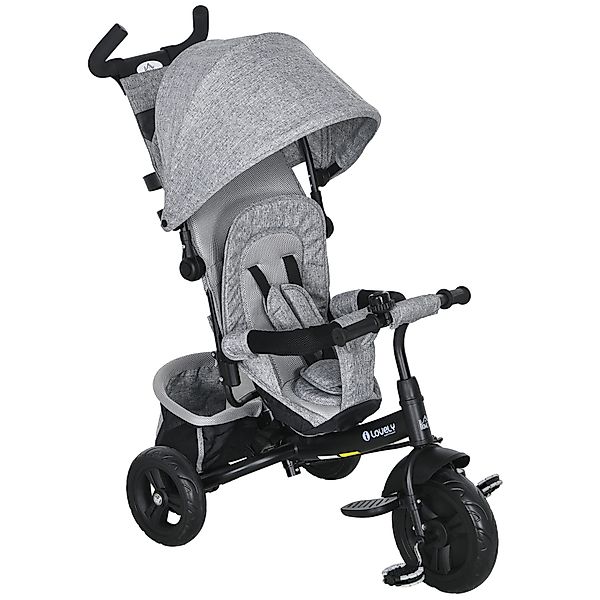 HOMCOM Dreirad 2-in-1-Kinderdreirad für Kinder, Pedal-Schieberad günstig online kaufen