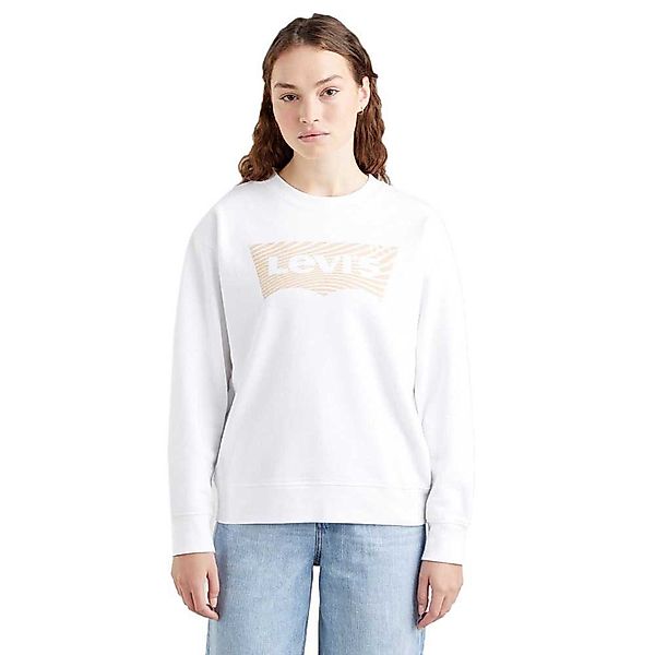 Levi´s ® Graphic Standard Pullover S Wavy Bw Fill Fleece White günstig online kaufen