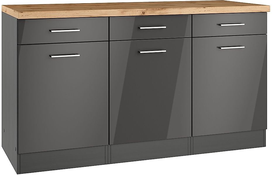 KOCHSTATION Unterschrank "KS-Milan", HELD Möbel, Unterschrank 150 cm, matte günstig online kaufen