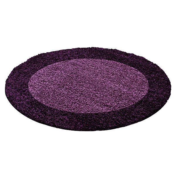 Carpettex Hochflor-Teppich Bordüre Design, Rund, Höhe: günstig online kaufen