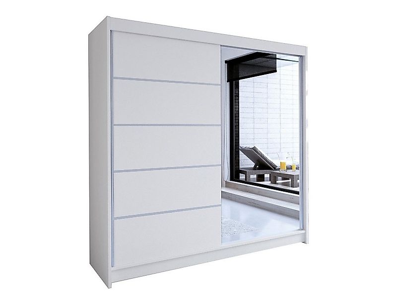 MIRJAN24 Kleiderschrank Talin III (mit Spiegel, Kleiderstange, Schiebetüren günstig online kaufen