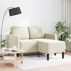 vidaXL Sofa 2-Sitzer-Sofa mit Chaiselongue L-Form günstig online kaufen