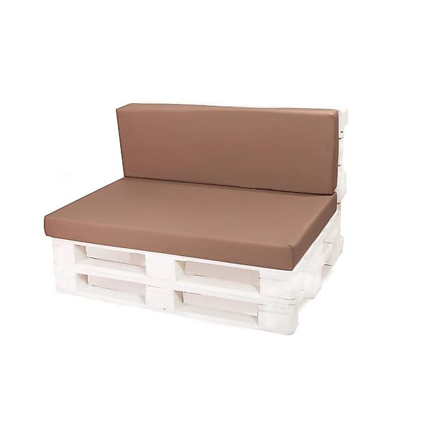 Setgarden Flat Set Palettenkissen 120x60x10cm Sitzkissen + Rückenkissen 120 günstig online kaufen