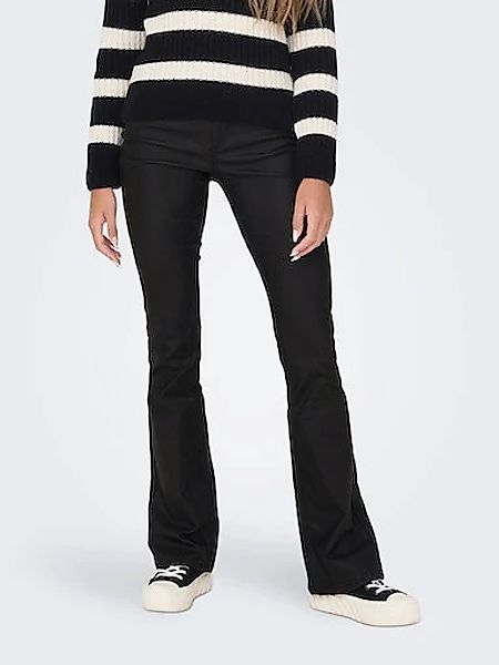 ONLY Lederimitathose ONLBLUSH MID WAIST FLARED günstig online kaufen