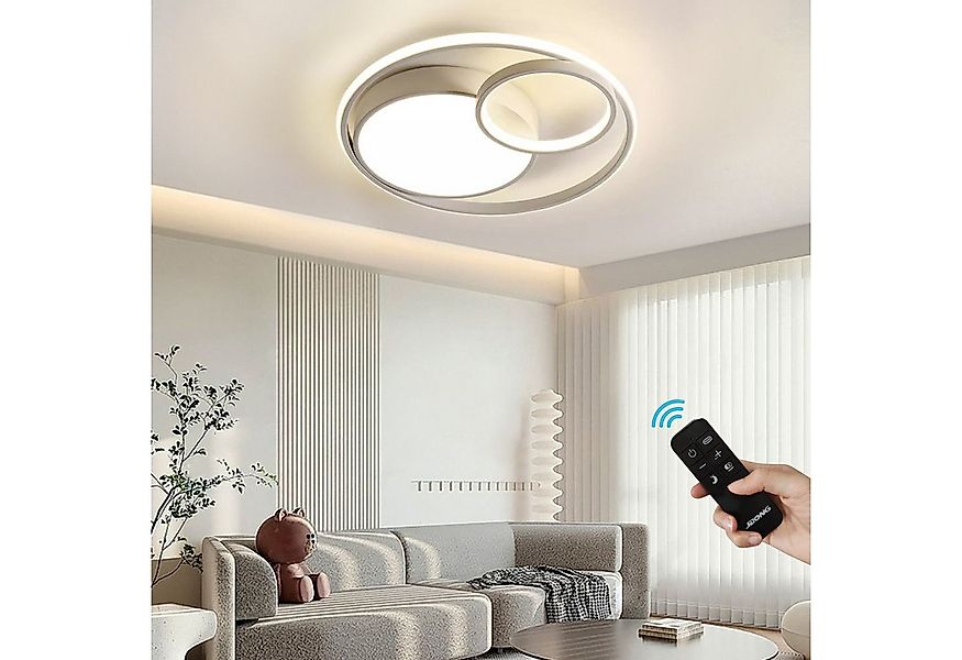 JDONG LED Deckenleuchte 50CM/52CM/60CM Deckenlampe Dimmbar Mit Fernbedienun günstig online kaufen