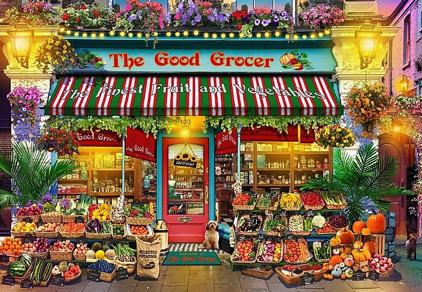 Bluebird Puzzle Puzzle Feinkostladen, Puzzleteile günstig online kaufen