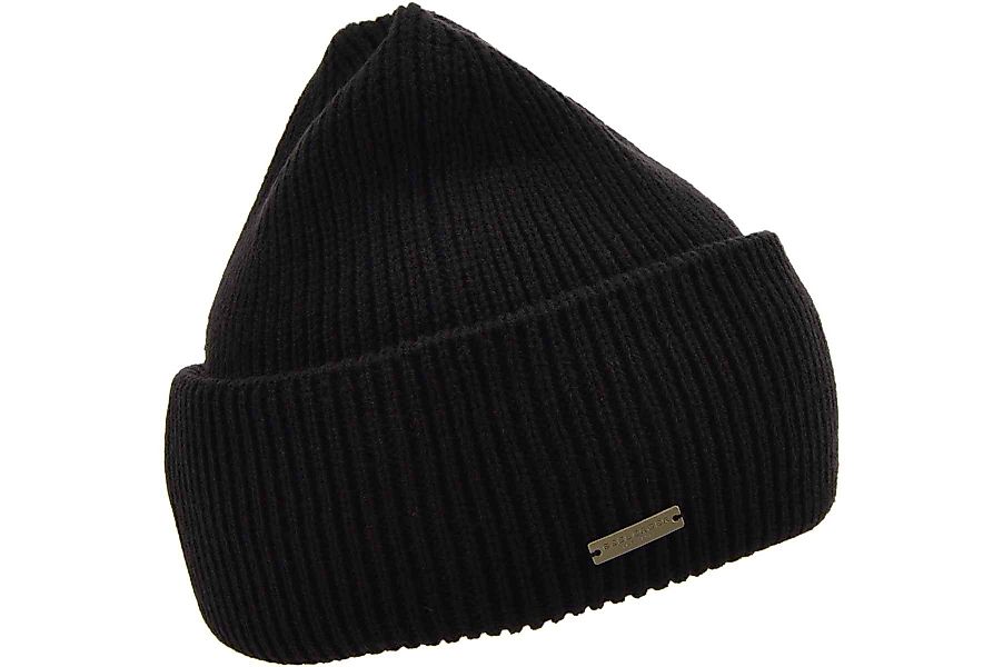 Seeberger Strickmütze Strick Aufschlagmütze in Rippenstruktur günstig online kaufen