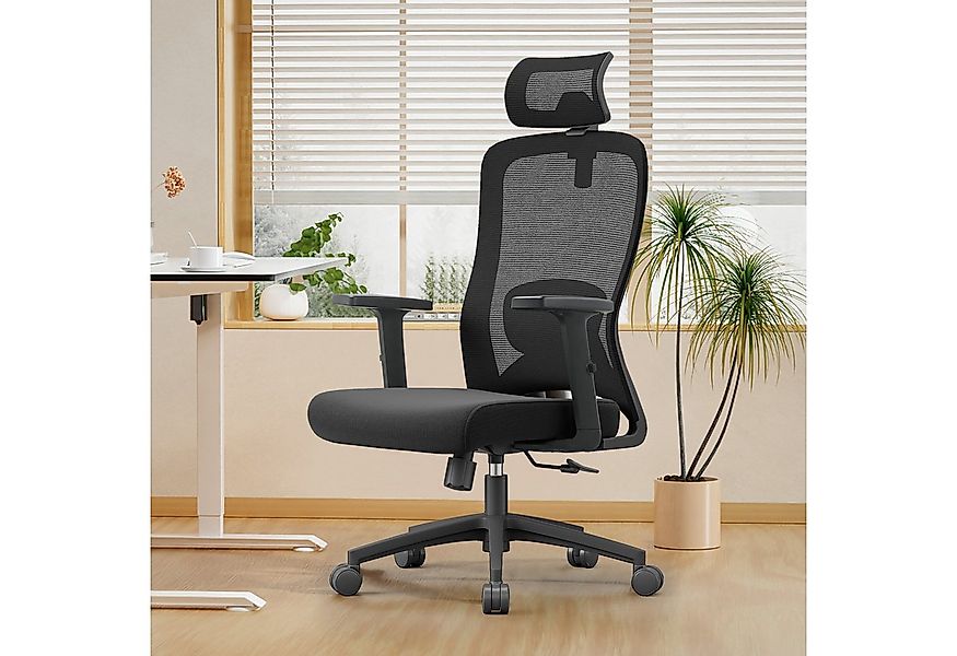 CALIYO Bürostuhl Ergonomisch Schreibtischstuhl mit Lendenstütze und Wippfun günstig online kaufen