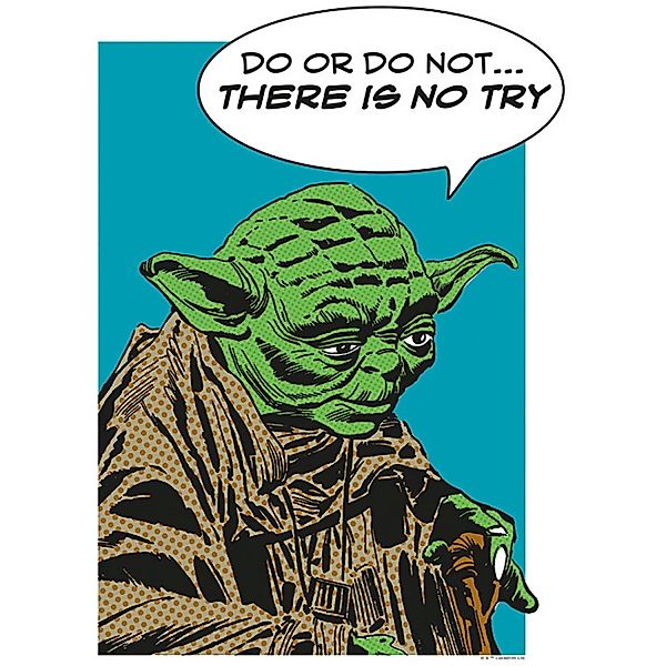 Komar Wandbild Star Wars Yoda 30 x 40 cm günstig online kaufen