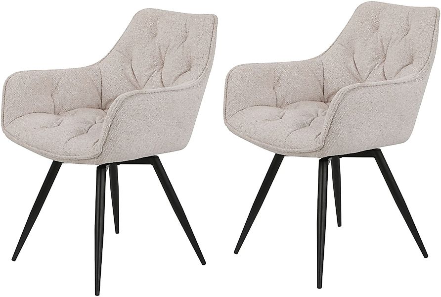 HELA Esszimmerstuhl "Mara" (Set) 2 Stk.Drehstuhl, Teddy Bezug, Webstoff ode günstig online kaufen