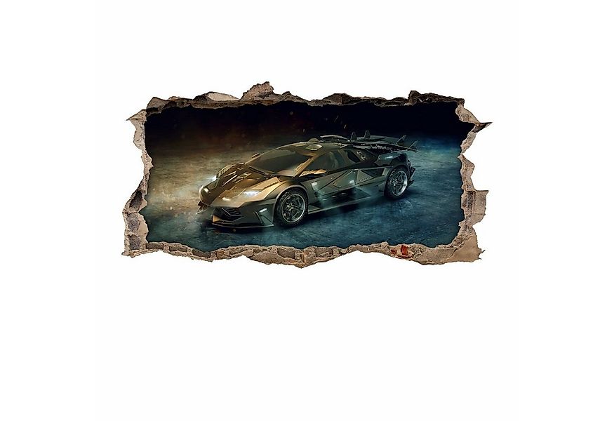 nikima Wandtattoo 104 Wandtattoo Sportwagen gold - Loch in der Wand - 750 x günstig online kaufen