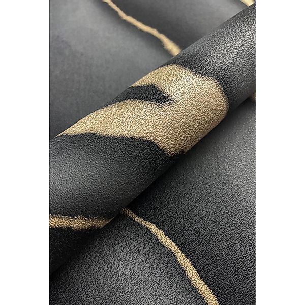 Newroom Vliestapete Aman Schwarz Marmor Modern FSC® günstig online kaufen