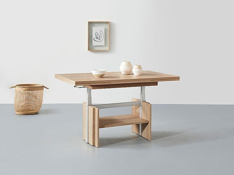 HELA Couchtisch "Funktionscouchtisch Henner" höhenverstellbar und ausziehba günstig online kaufen