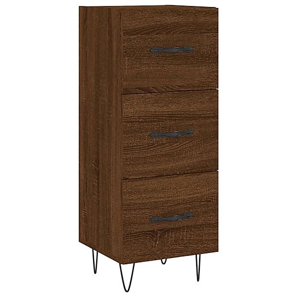 vidaXL Sideboard Braun Eichen-Optik 34,5x34x90 cm Holzwerkstoff 828603 günstig online kaufen