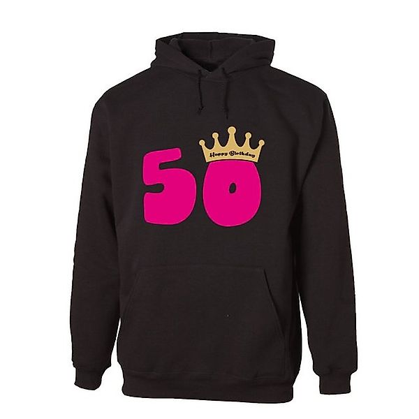 G-graphics Hoodie 50 – Happy Birthday – mit Krone Unisex mit trendigem Fron günstig online kaufen
