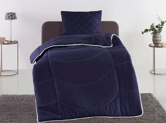 my home Steppbett + Kopfkissen »Microlux, Bettdecke 135x200 cm, 155x220 cm« günstig online kaufen