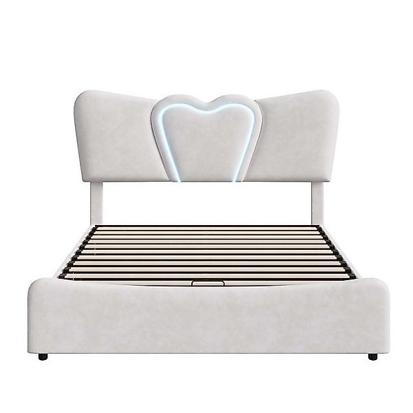 Furnishings Home Stauraumbett Polsterbett Doppelbett Kinderbett LED (Hydrau günstig online kaufen
