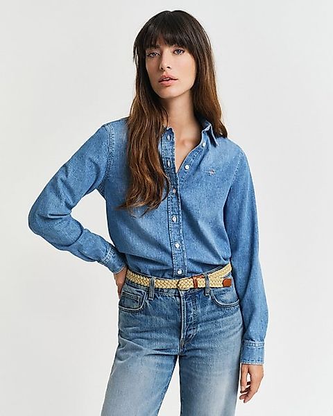 Gant Jeansbluse REG DENIM SHIRT mit modischer Waschung günstig online kaufen