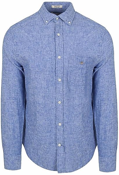 Gant Hemd Leinen Blau  - Größe XL günstig online kaufen