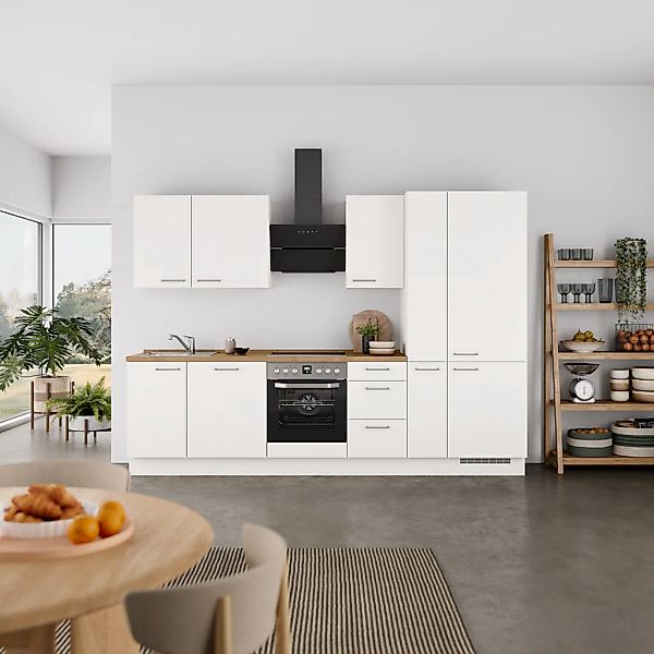 nobilia® Küchenzeile »"Laser II", Ausrichtung wählbar, Breite 300 cm« vormo günstig online kaufen