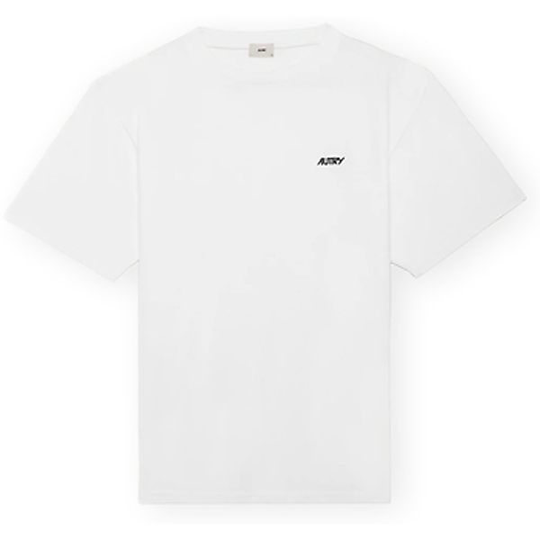 Autry  T-Shirt Embroidered Logo Tee - White günstig online kaufen