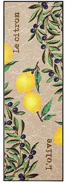 wash+dry by Kleen-Tex Küchenläufer "Le Citron" rechteckig 7 mm Höhe Teppich günstig online kaufen
