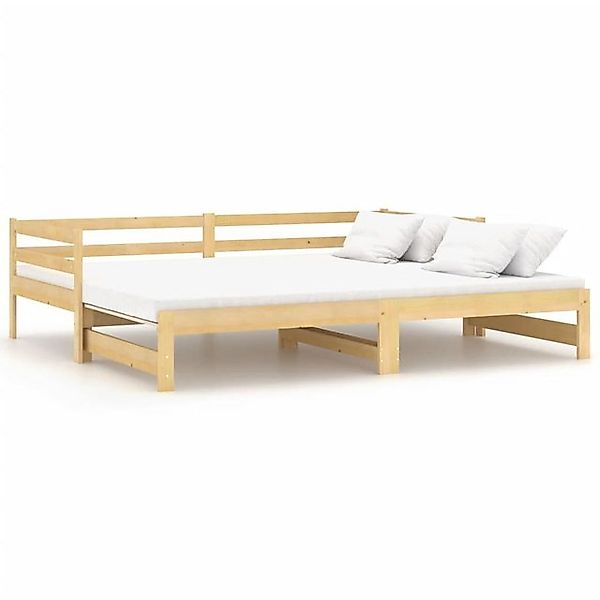 furnicato Bett Tagesbett Ausziehbar Massivholz Kiefer 2x(90x200) cm (1-tlg) günstig online kaufen