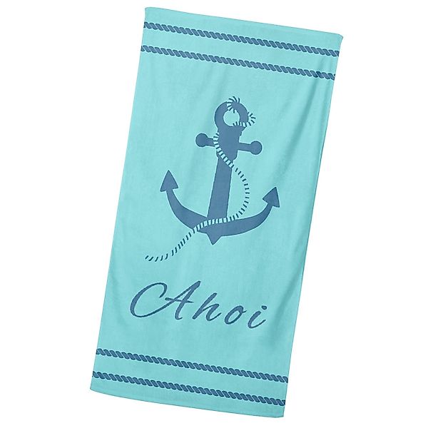 MTOnlinehandel Badetuch Ahoi Strandtuch / Strandlaken günstig online kaufen