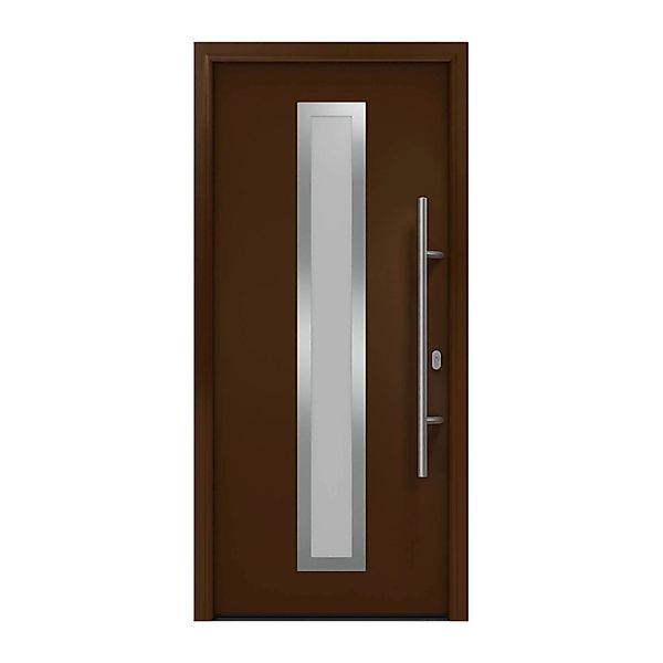 EcoStar Haustür Isopro IP 700S Terrabraun 110 cm x 210 cm DIN R günstig online kaufen